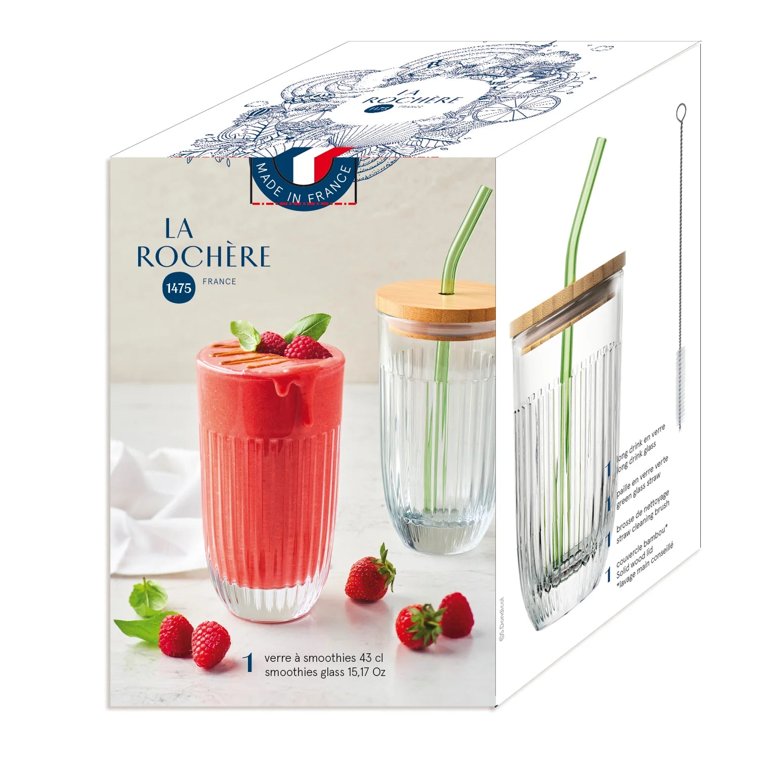 Coffret verre à smoothie Ouessant - La Rochère