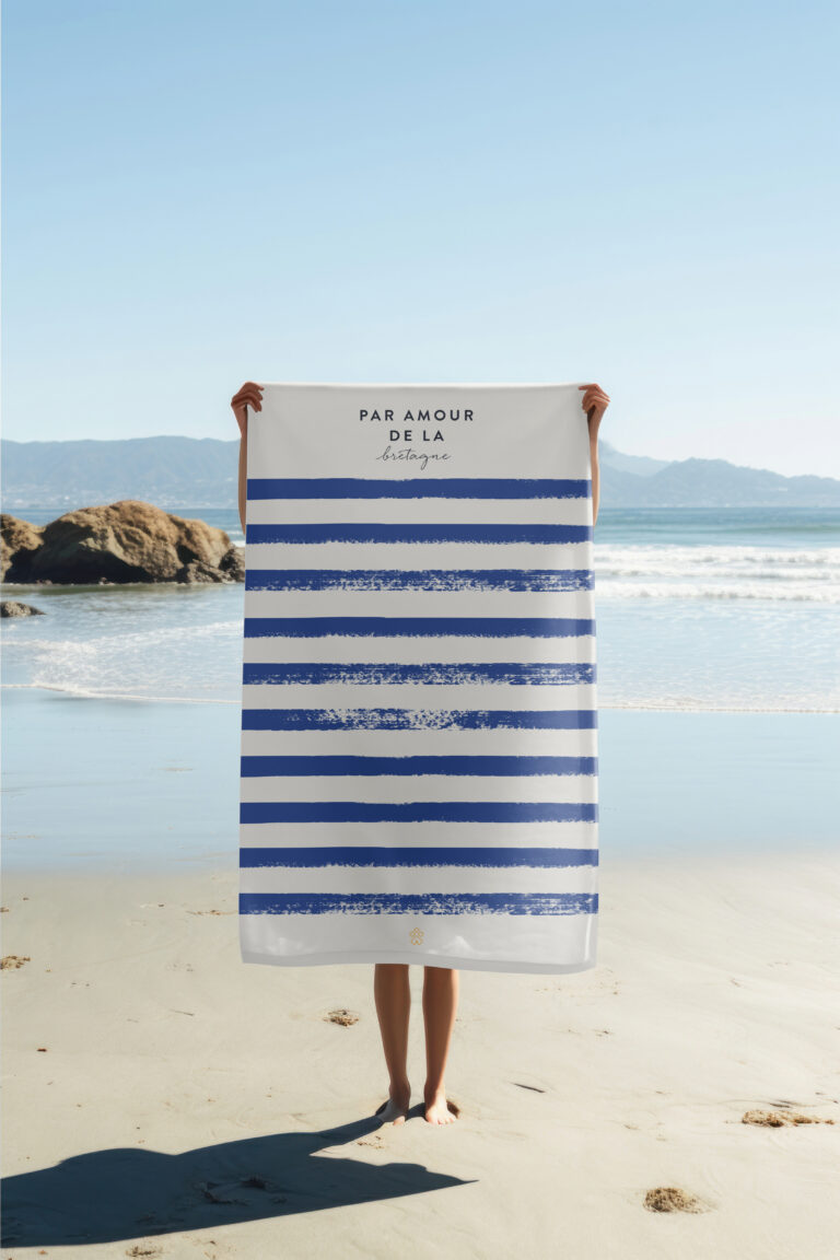 Serviette de plage Joela par amour de la Bretagne